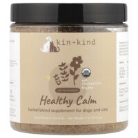 Healthy Calm, травяная добавка для собак и кошек, с ромашкой и чабрецом, 113,4 г (4 унции) — Kin+Kind