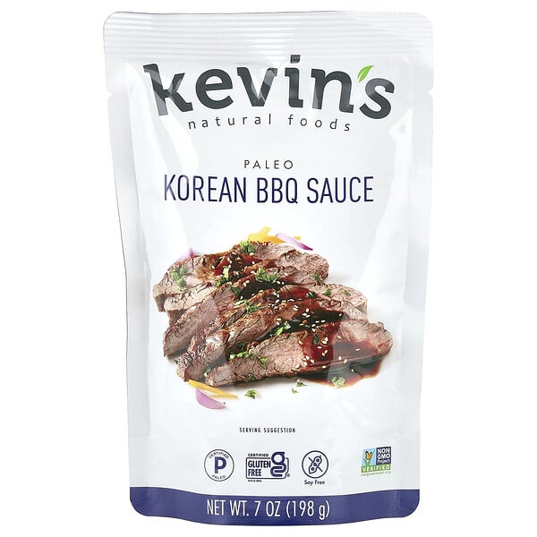 knf02378_v_6.jpg Kevin's Natural Foods, Корейский соус для барбекю, мягкий, 198 г (7 унций)