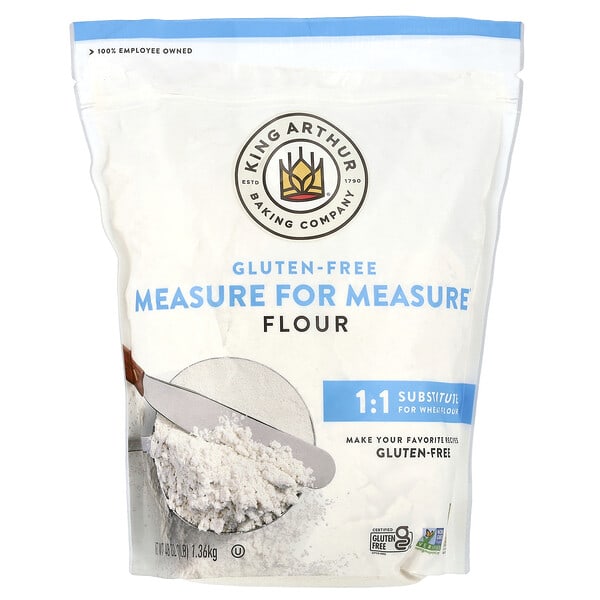 kng07523_v_10.jpg Мука для измерения веса, без глютена, 1,36 кг (48 унций) — King Arthur Baking Company