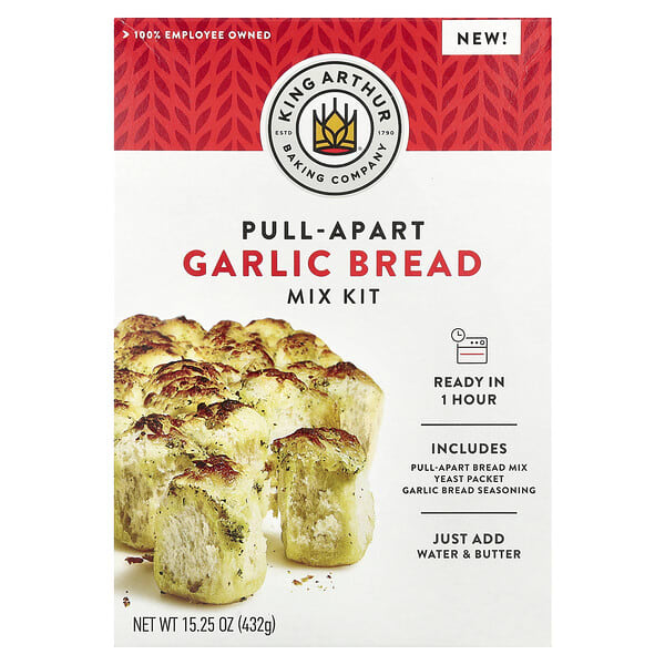 kng10592_v_16.jpg Набор для чесночного хлеба Pull-Apart, 432 г (15,25 унции) — King Arthur Baking Company