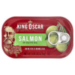 лосось без кожи и костей, в оливковом масле, 115 г (4,05 унции) — King Oscar