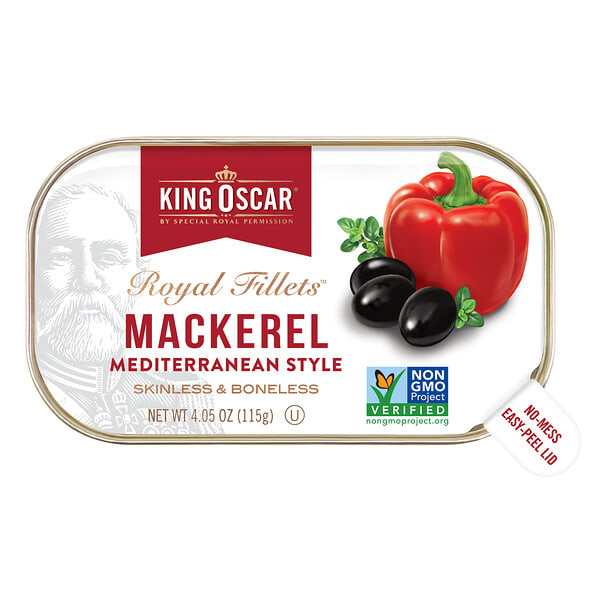 koc60096_v_32.jpg Royal Fillets, скумбрия по-средиземноморски, 115 г (4,05 унции) — King Oscar