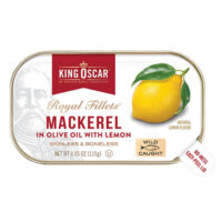 Royal Fillets, скумбрия в оливковом масле с лимоном, 115 г (4,05 унции) — King Oscar