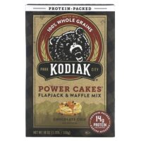 Power Cakes®, смесь для выпекания флапджека и вафель, с шоколадной крошкой, 510 г (18 унций) — Kodiak Cakes