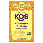 Hydration + Protein, освежающая смесь для напитков, апельсин, 7 пакетиков по 18 г (0,65 унции) — KOS