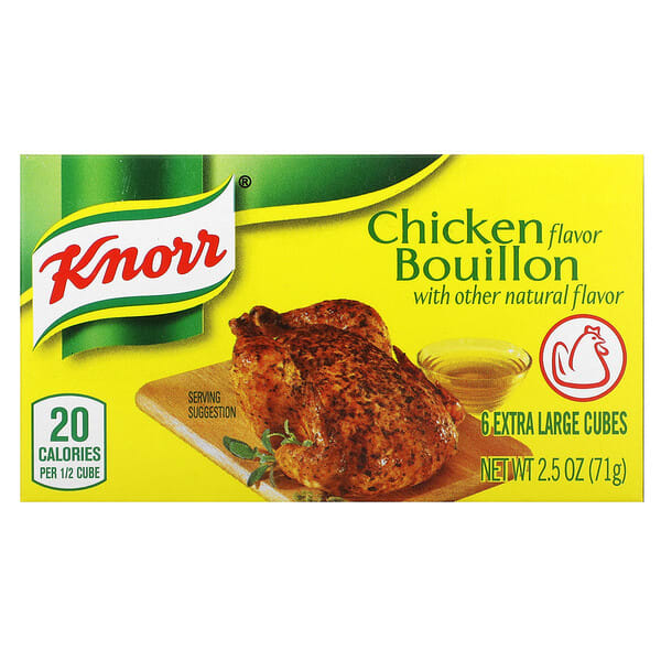 krr70101_v_12.jpg бульон со вкусом курицы, 6 очень больших кубиков, 71 г (2,5 унции) — Knorr