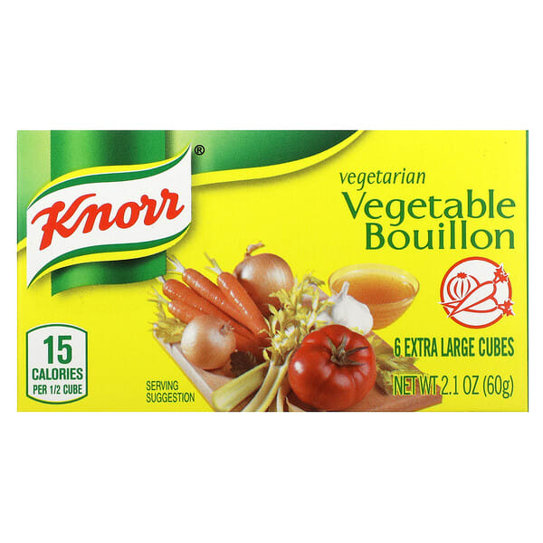krr71177_v_14.jpg вегетарианский овощной бульон, 6 очень больших кубиков, 60 г (2,1 унции) — Knorr