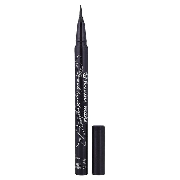 kss07841_v_5.jpg Heroine Make, жидкая подводка для глаз, ультратонкая кисть, 01 черный, 0,4 мл (0,014 жидк. унции) — KissMe
