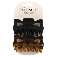 Зажимы для больших когтей, черный и Tort, набор из 2 предметов — Kitsch