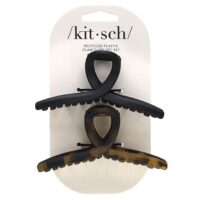 когтеточки из переработанного пластика, черные и черепаховые, 2 шт. — Kitsch
