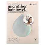 Атласное полотенце для волос из микрофибры, Aura, 1 шт. — Kitsch