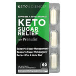 Keto Sugar Relief, добавка для поддержки сахара с пренулином, 60 капсул — Keto Science