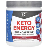 Keto Energy, BHB с кофеином, со вкусом винограда, 255 г (9,1 унции) — KetoLogic