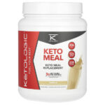 KetoMeal, заменитель пищи, ваниль, 816 г (1,8 фунта) — KetoLogic