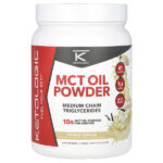 порошок из масла MCT, со вкусом французской ванили, 454 г (1 фунт) — KetoLogic