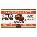 Fat Bombs, Peanut Butter Cup Patties, 16 Packs, 34 g — Keto Wise
