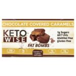 Fat Bombs, Chocolate Covered Caramels, 16 Packs, 34 g Each — Keto Wise