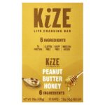 KiZE Life Changing Bar, арахисовая паста и мед, 10 батончиков, 43 г (1,5 унции) каждый