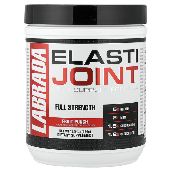 lab36101_v_45.jpg ElastiJoint®, средство для поддержки суставов, фруктовый пунш, 384 г (13,54 унции) — Labrada Nutrition