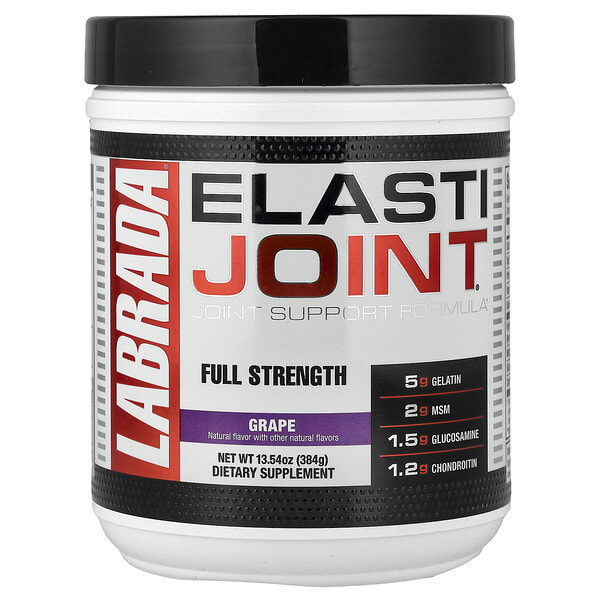 lab36102_v_39.jpg ElastiJoint®, добавка для поддержки суставов, со вкусом винограда, 384 г (13,54 унции) — Labrada Nutrition