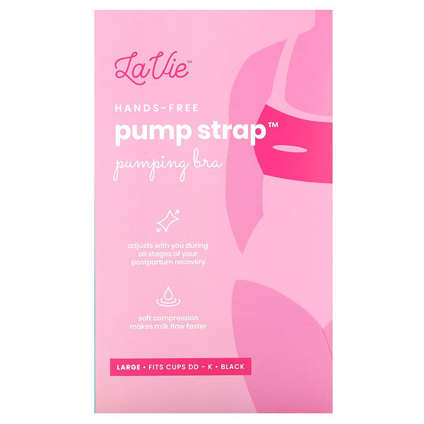 lae00612_v_9.jpg LaVie, Pump Strap, бюстгальтер для кормления без помощи рук, размер Large, черный, 1 шт.