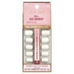 Oh So Shiny, искусственные ногти, гелевые типсы для сияния ногтей, GNT151 Облако Nine, набор из 25 предметов — L.A. Girl