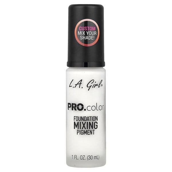 lag96711_v_8.jpg PRO. Color Foundation, пигмент для смешивания, GLM711 White, 30 мл (1 жидк. унция) — L.A. Girl