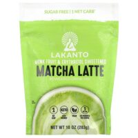 Матча латте, смесь для порошковых напитков, 283 г (10 унций) — Lakanto
