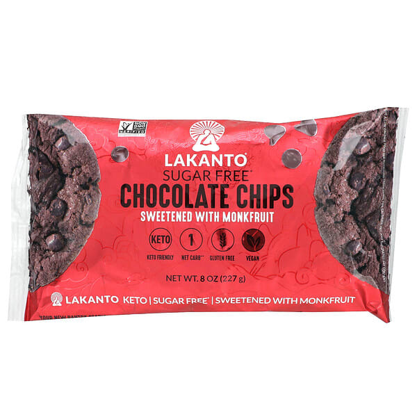 lak00060_v_6.jpg шоколадная крошка, без сахара, 227 г (8 унций) — Lakanto