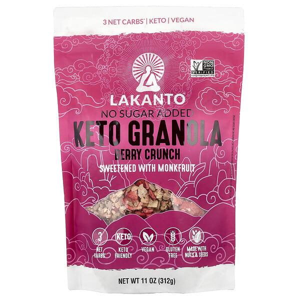 lak00176_v_6.jpg Keto Granola, Berry Crunch, 11 oz (312 g) — Lakanto