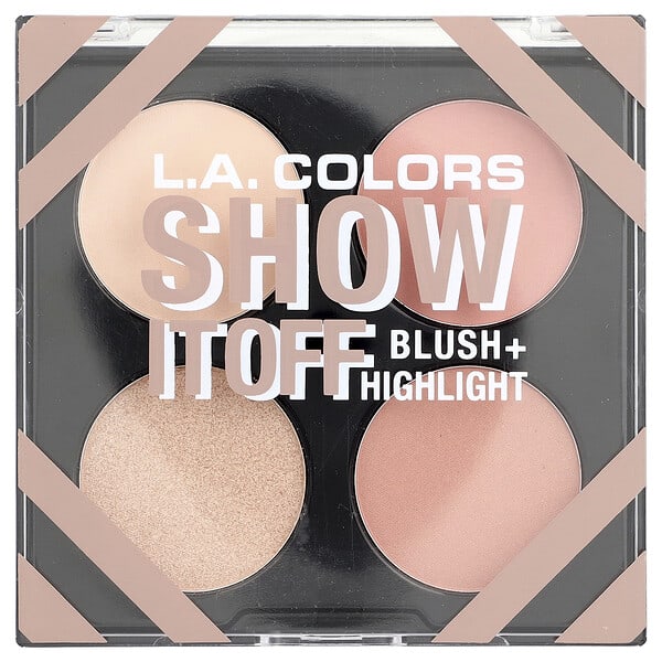 lao75637_v_4.jpg Blush + Highlight Palette, Cfp637 Show It Off, 14 г (0,49 унции) — L.A. Colors