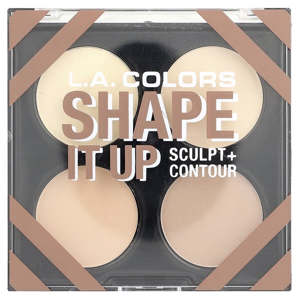 lao75638_v_4.jpg Sculpt + Contour, палитра для контурирования из 4 оттенков, CPF638 Shape It Up, 14 г (0,49 унции) — L.A. Colors