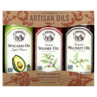 LAT Favourites Trio Artisan Oils, 3 штуки, 250 мл (8,45 унции) — La Tourangelle