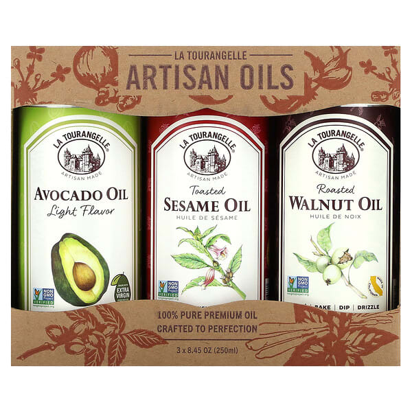 lat00597_v_12.jpg LAT Favourites Trio Artisan Oils, 3 штуки, 250 мл (8,45 унции) — La Tourangelle