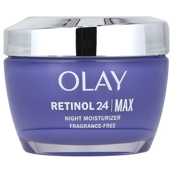 lay19920_v_56.jpg Regenerist, Retinol 24, ночное увлажняющее средство, без отдушек, 48 унций (1,7 унции) — Olay