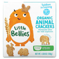 Органические крекеры для животных, от 12 месяцев, 130 г (4,58 унции) — Little Bellies