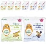 Organic Puffs, набор для детей от 7 месяцев, 18 пакетиков по 12 г (0,42 унции) — Little Bellies