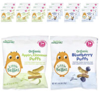 Organic Puffs, набор для детей от 7 месяцев, 18 пакетиков по 12 г (0,42 унции) — Little Bellies