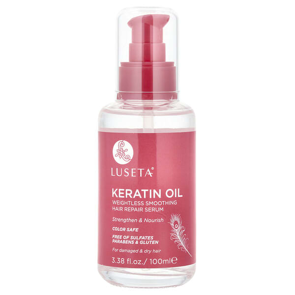 lby00482_v_14.jpg Keratin Oil, легкая разглаживающая сыворотка для восстановления волос, 100 мл (3,38 жидк. унции) — Luseta Beauty