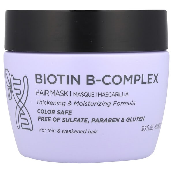 lby00874_v_31.jpg Biotin B-Complex, восстанавливающая маска для волос, предотвращающая ломкость, 500 мл (16,9 жидк. унц.) — Luseta Beauty