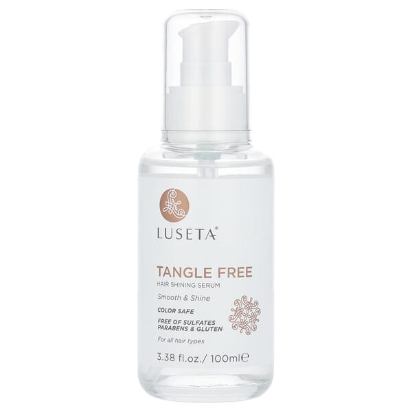 lby44227_v_8.jpg Tangle Free, сыворотка для блеска волос, для всех типов волос, 100 мл (3,38 жидк. унции) — Luseta Beauty