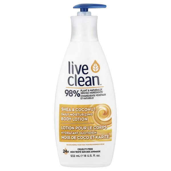 lcn33516_v_8.jpg Live Clean, увлажняющий лосьон для тела для ежедневного применения, ши и кокос, 532 мл (18 жидк. унций)