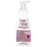 Live Clean, пенящееся мыло для рук, белый чай и вишня, 400 мл (13,5 жидк. унции)