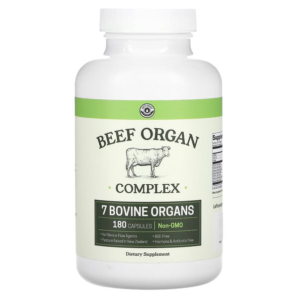lcp62646_v_16.jpg Beef Organ Complex, комплекс из говядины, 180 капсул — Left Coast Performance