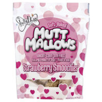 Mutt Mallows®, лакомства для собак, клубничный смузи™, 141,74 г (5 унций) — Lazy Dog Cookie
