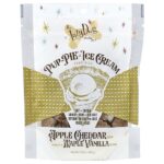 Pup-Pie®, лакомство для собак, мороженое, ломтик яблока и чеддер с мерной ложкой из кленового сиропа и ванили, 142 г (5 унций) — Lazy Dog Cookie
