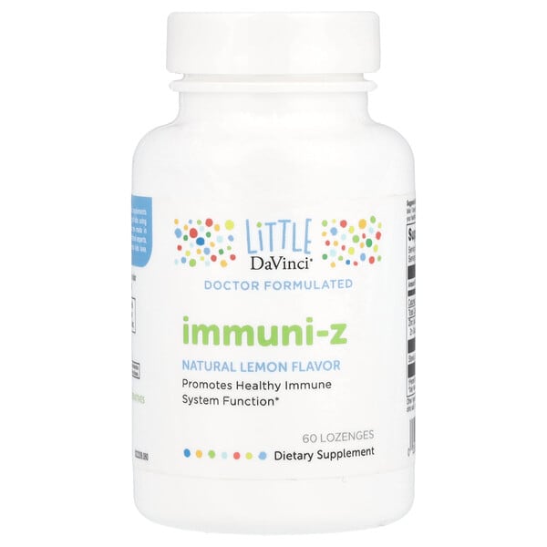 ldv01407_v_34.jpg Immuni-Z, добавка для укрепления иммунитета, со вкусом натурального лимона, 60 пастилок — Little DaVinci