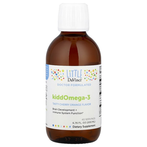 ldv01409_v_25.jpg KiddOmega-3, вкус вишни и апельсина, 200 мл (6,76 жидк. Унции) — Little DaVinci