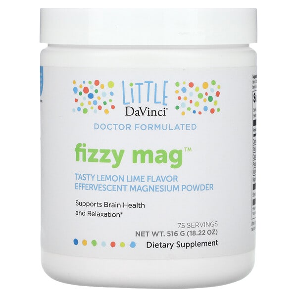 ldv01433_v_8.jpg Fizzy Mag, шипучий магний в порошке, лимон и лайм, 516 г (18,22 унции) — Little DaVinci