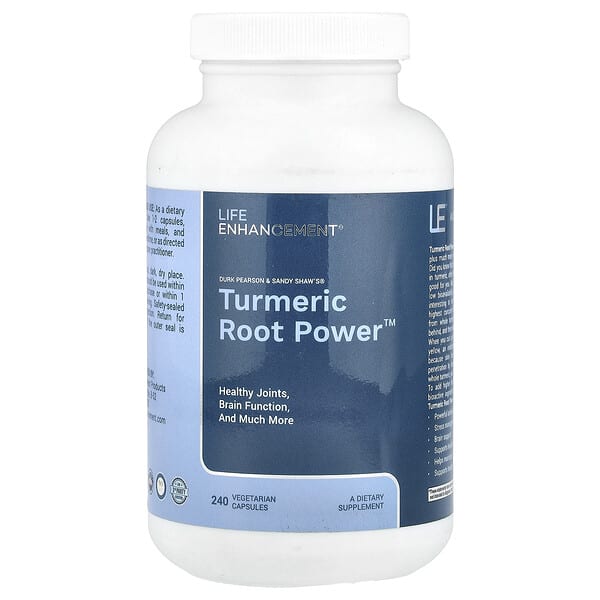lem10325_v_38.jpg Turmeric Root Power™, 240 вегетарианских капсул (600 мг на капсулу) — Life Enhancement